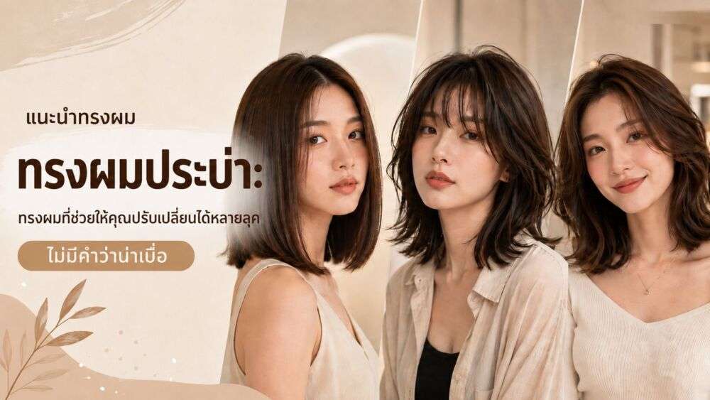 ทรงผมประบ่า: ทรงผมที่พอดีในเรื่องความยาว และช่วยให้คุณปรับเปลี่ยนได้หลายลุค ไม่มีคำว่าน่าเบื่อ
